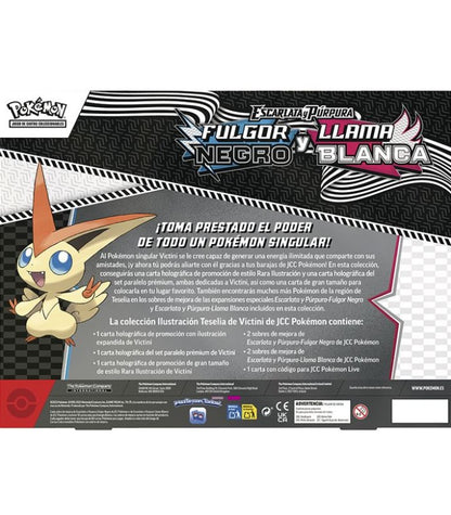 Caja Colección Ilustración Pokemon TCG Escarlata y Púrpura: Fulgor Negro y Llama Blanca
